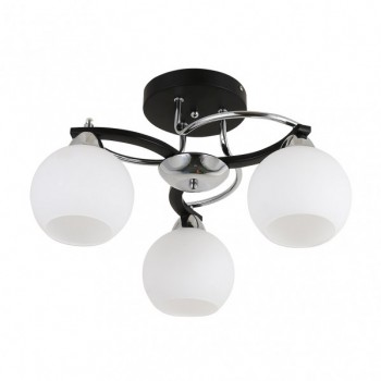 Distribuidor - Lâmpadas Diversas | Lâmpadas Modernas | PLAFON PISSIS 3XE27 CROMO/NEGRO 25X43X43 CM Ref: 152883020